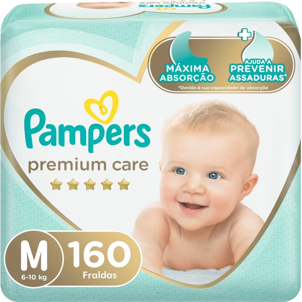 Fralda Pampers M 160 Unidades