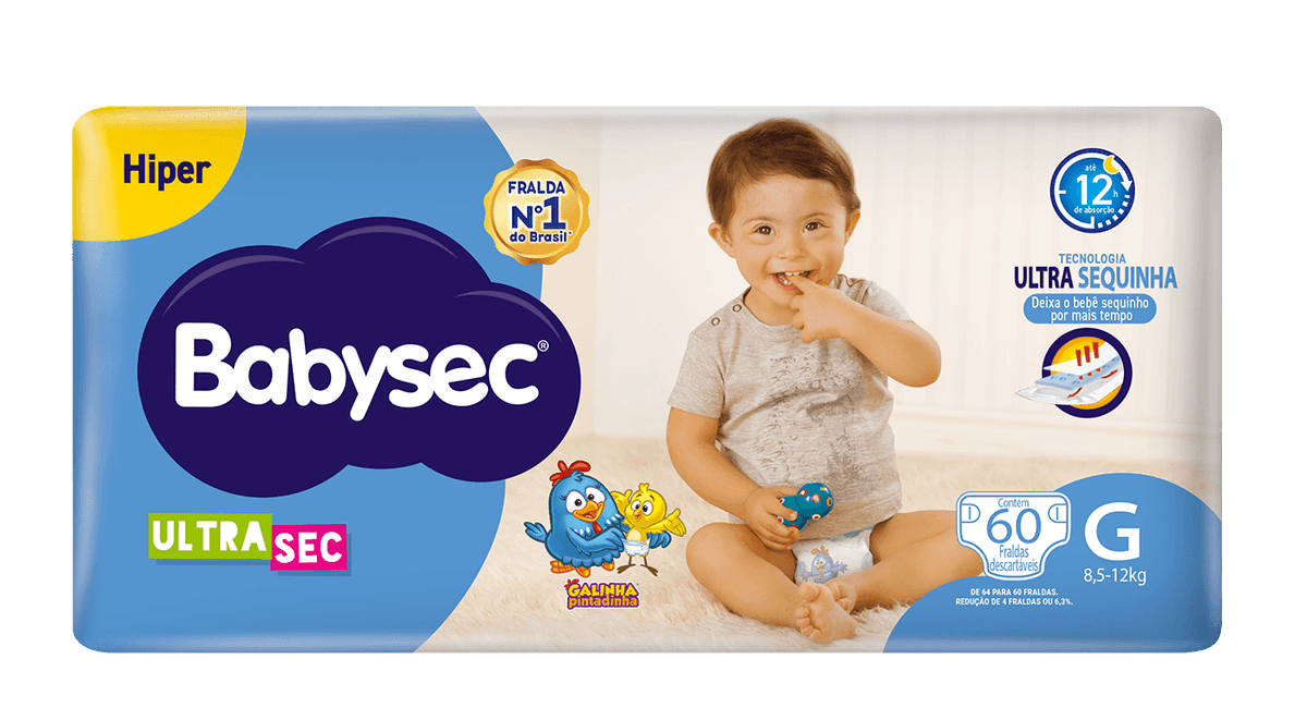 Fralda Babysec G 60 Unidades