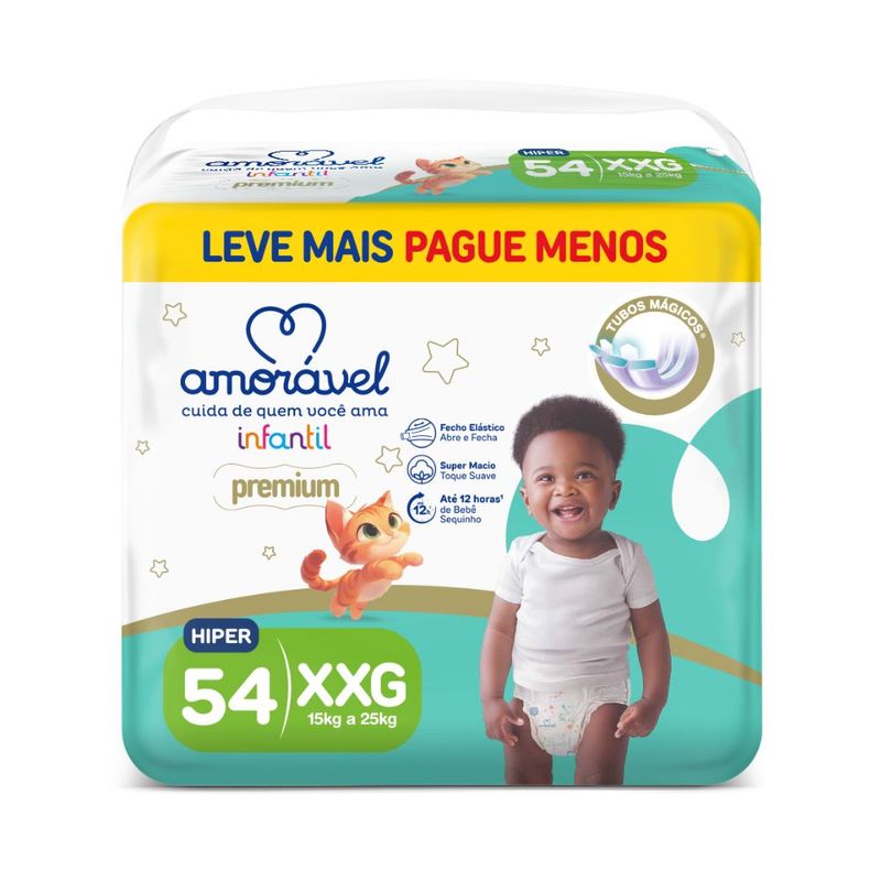 Fralda Amorável XXG 54 Unidades