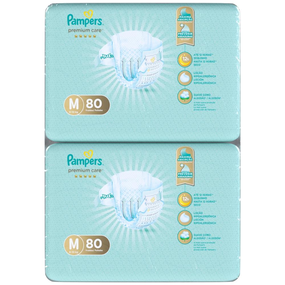 Fralda Pampers M 160 Unidades