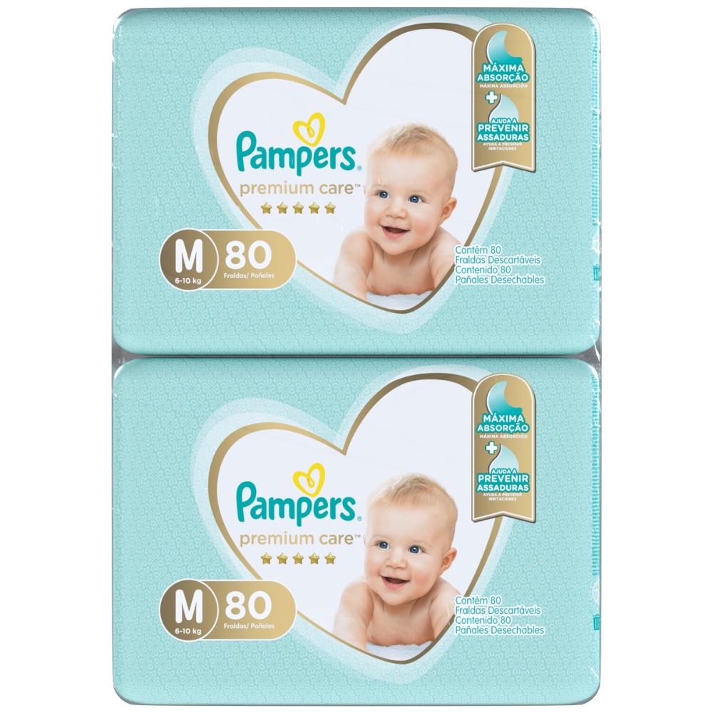 Fralda Pampers M 160 Unidades