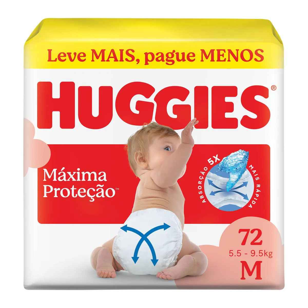 Fralda HUGGIES 72 Unidades